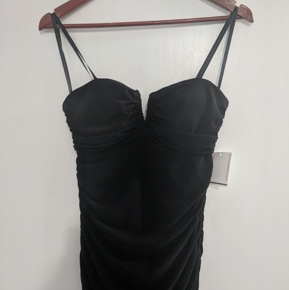NWT long strapless black formal dress - Picture 3 of 3